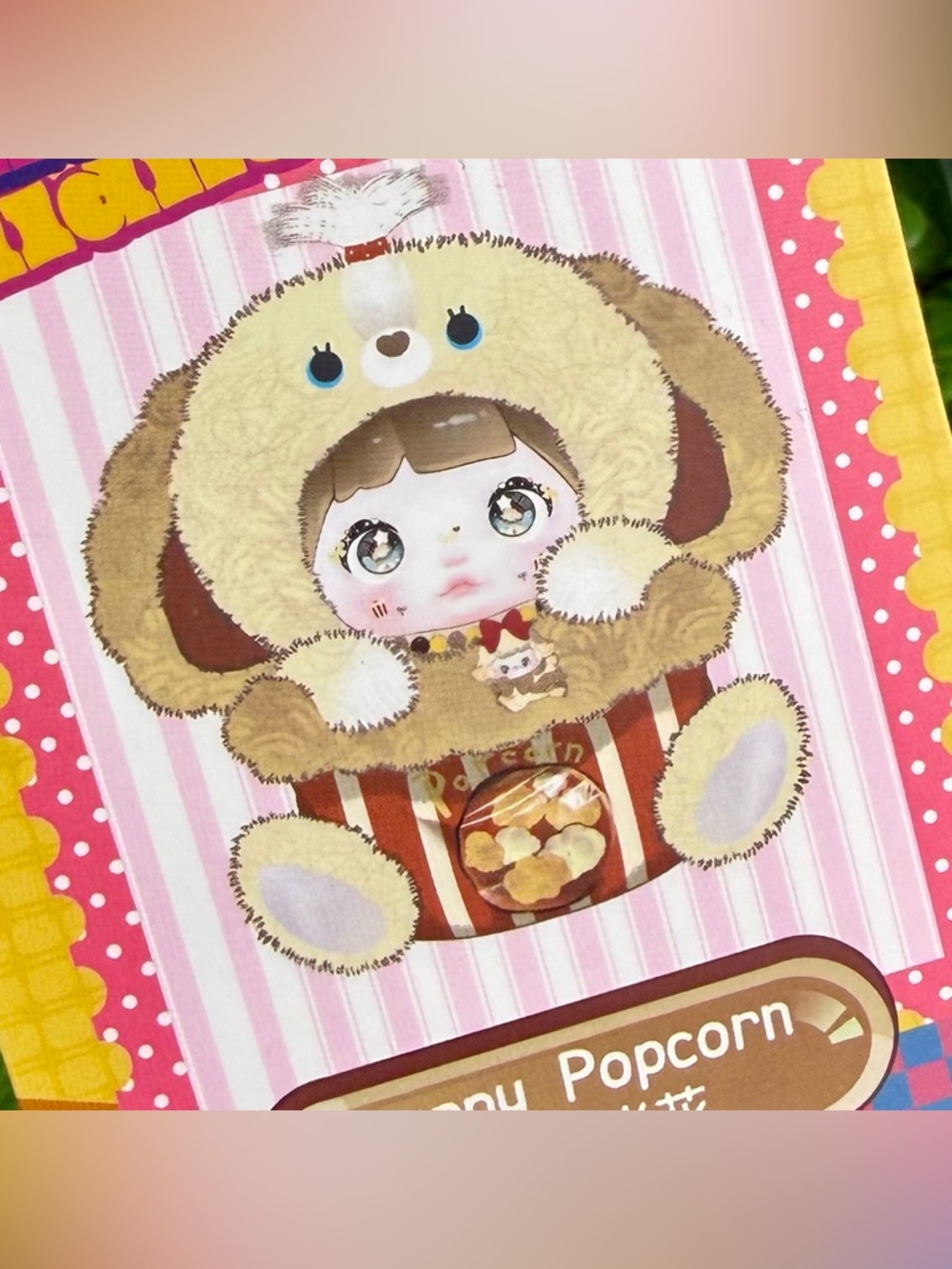 NOMMI “Puppy Popcorn” 🍿 
• About The Childhood • Blind Box Plush Bag Charm Cute - Picture 2 of 8